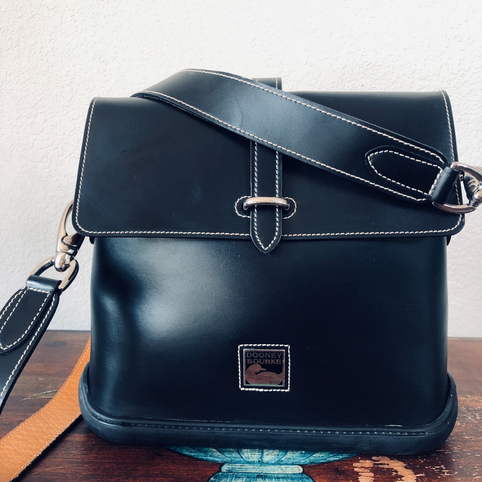 Dooney & Bourke Parasole Vintage Shoulder bag Leather Black USA