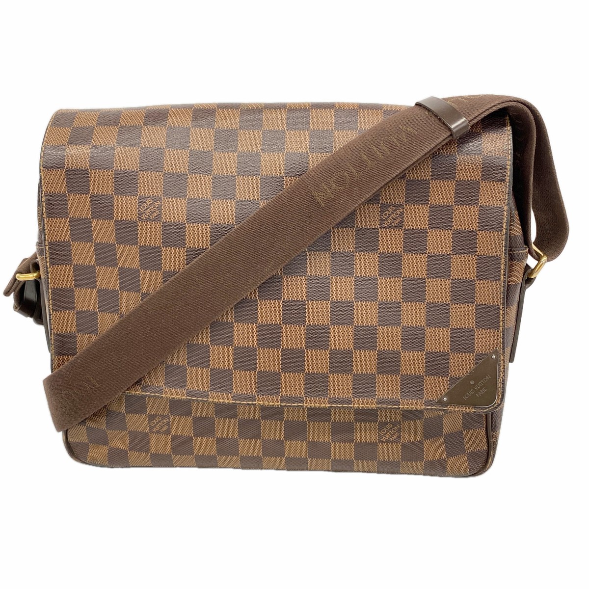 Auth [6ge5632] LOUIS VUITTON Shoulder Bag Damier Shelton MM N41149 Ebene [Pr…