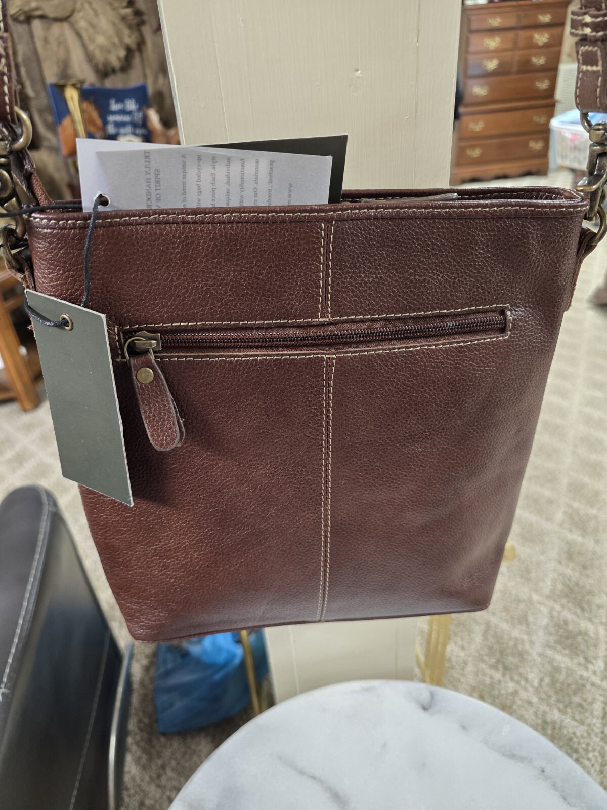 Myra Bags Astral blue & Hairon Ridge Morning Glory Leather 10″ X 10″ Western