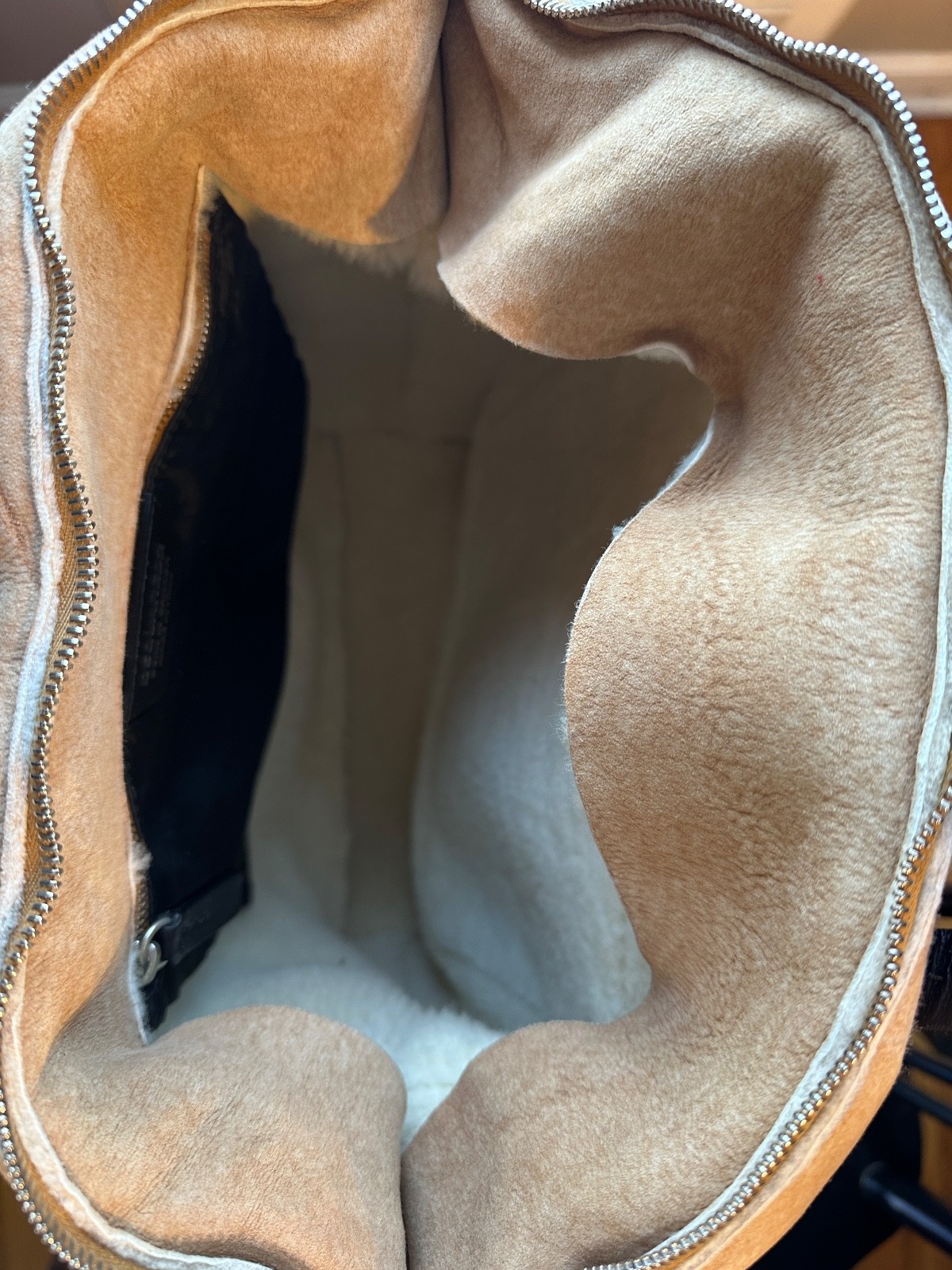 DSQUARED2 SHEEPSKIN SUEDE & SHEARLING HANDBAG PURSE TOTE Large & Supersoft NWOT