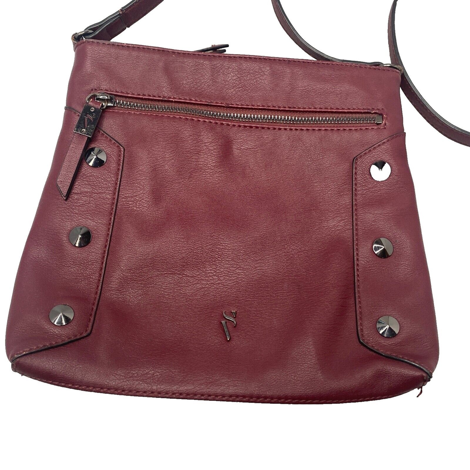 Simply Vera – Vera Wang Women’s Dark Red Purse- Vegan Leather-