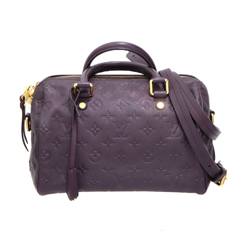 Louis Vuitton Speedy 25 M40765 Coated Canvas Purple Shoulder Bag #KNB7306