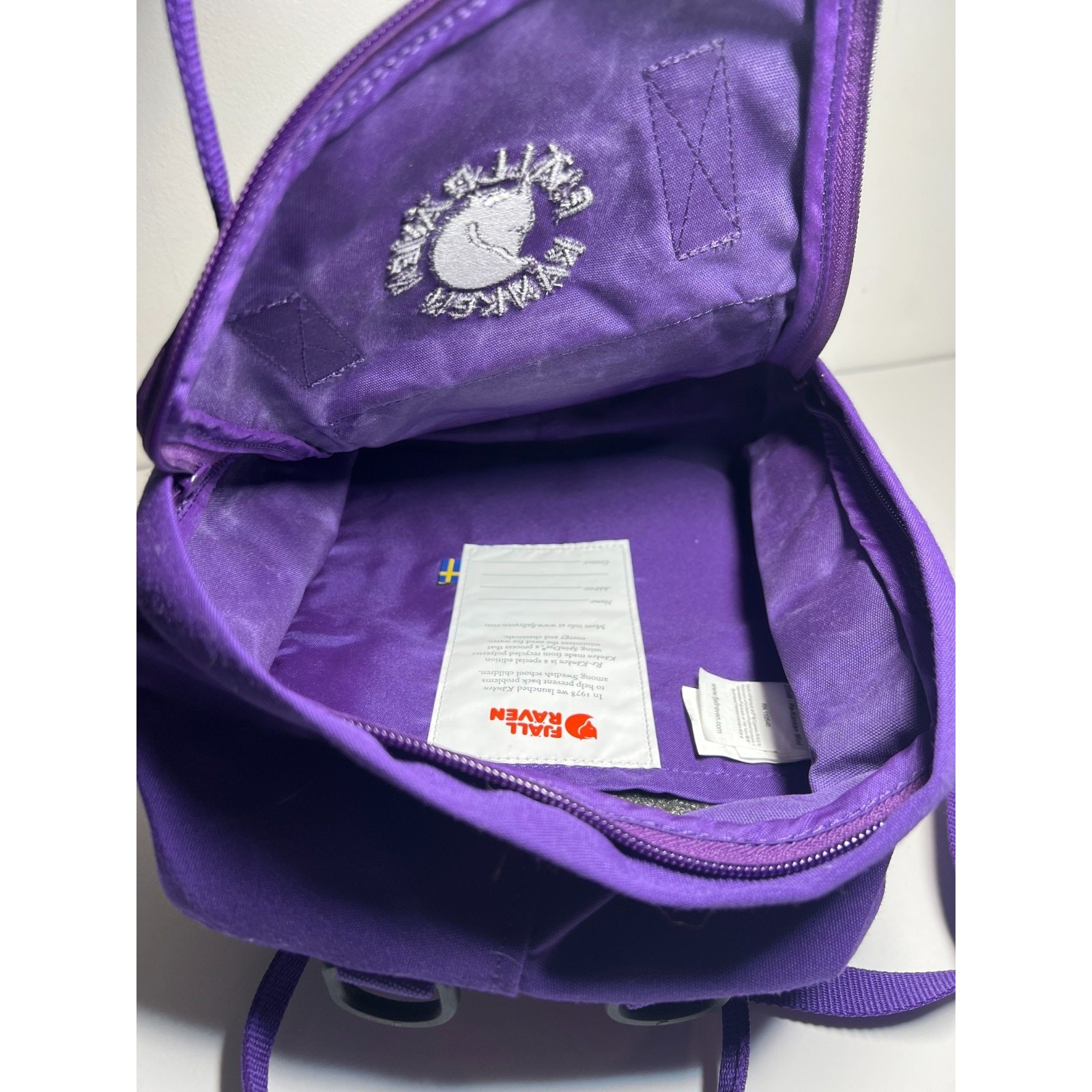 Fjallraven EUC Purple Kanken Mini Backpack Bag Purse Travel