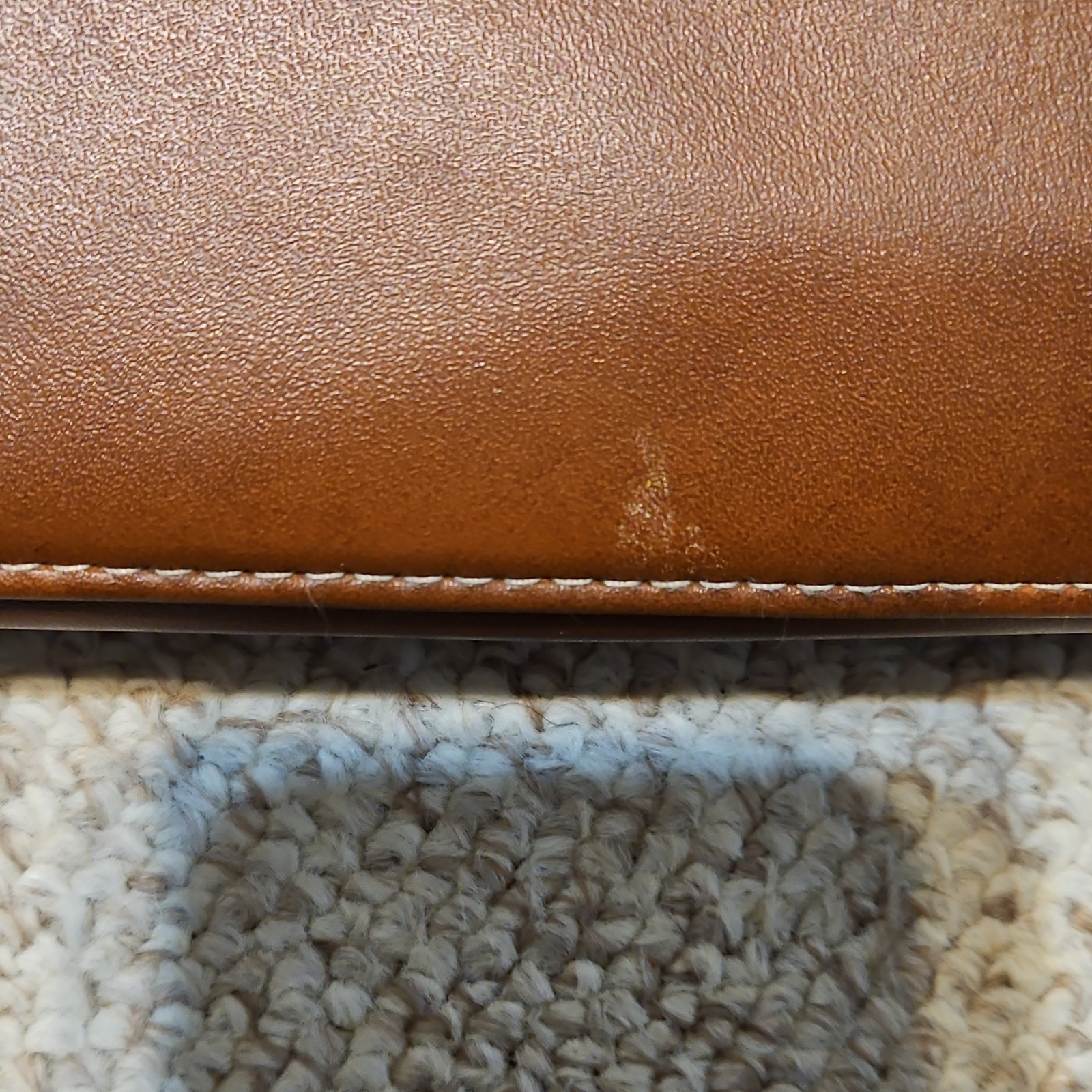 Simply Basic Beige Brown Satchel Zip Closure Zipper Accent Gold Hardware