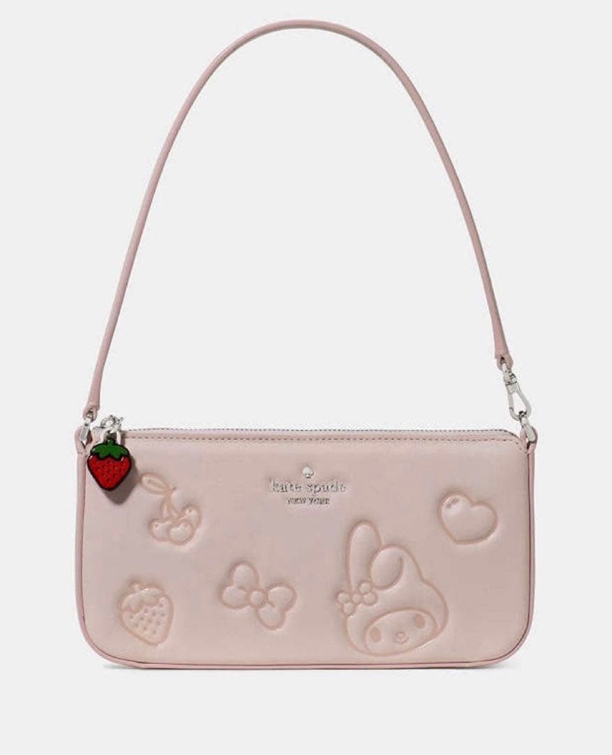 Kate Spade KN817 My Melody Shoulder Bag Pink Leather Hello Kitty KSNY Wristlet
