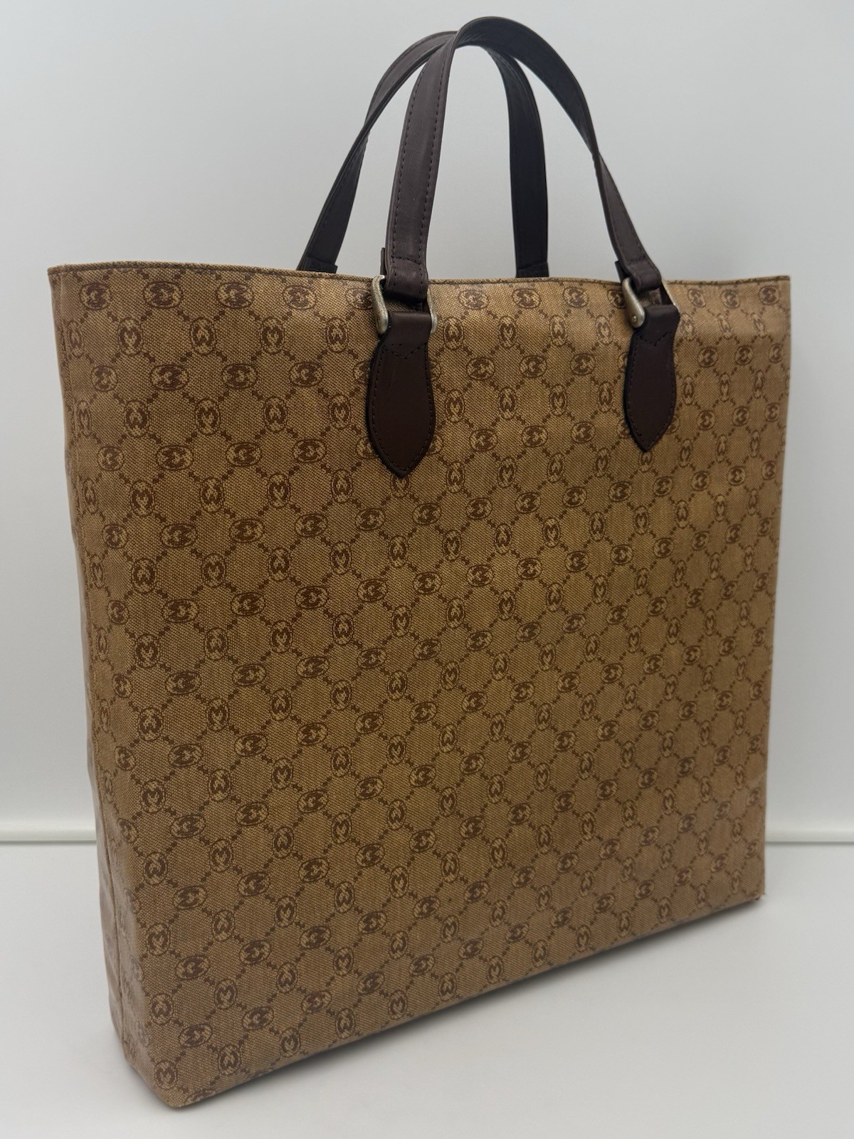 🐢MORABITO 1905 PARIS Monogram Sac Plat 38 Bag • Made in FRANCE Imperial Warrant
