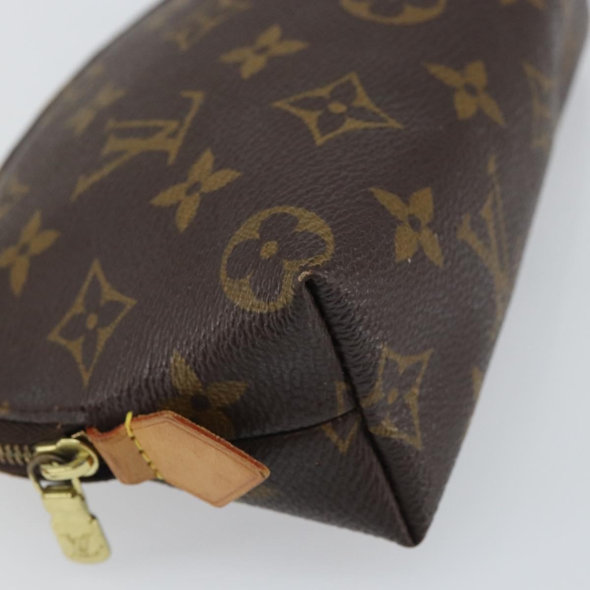 LOUIS VUITTON Monogram Pochette Cosmetic PM Pouch M43998 LV Auth BA9445
