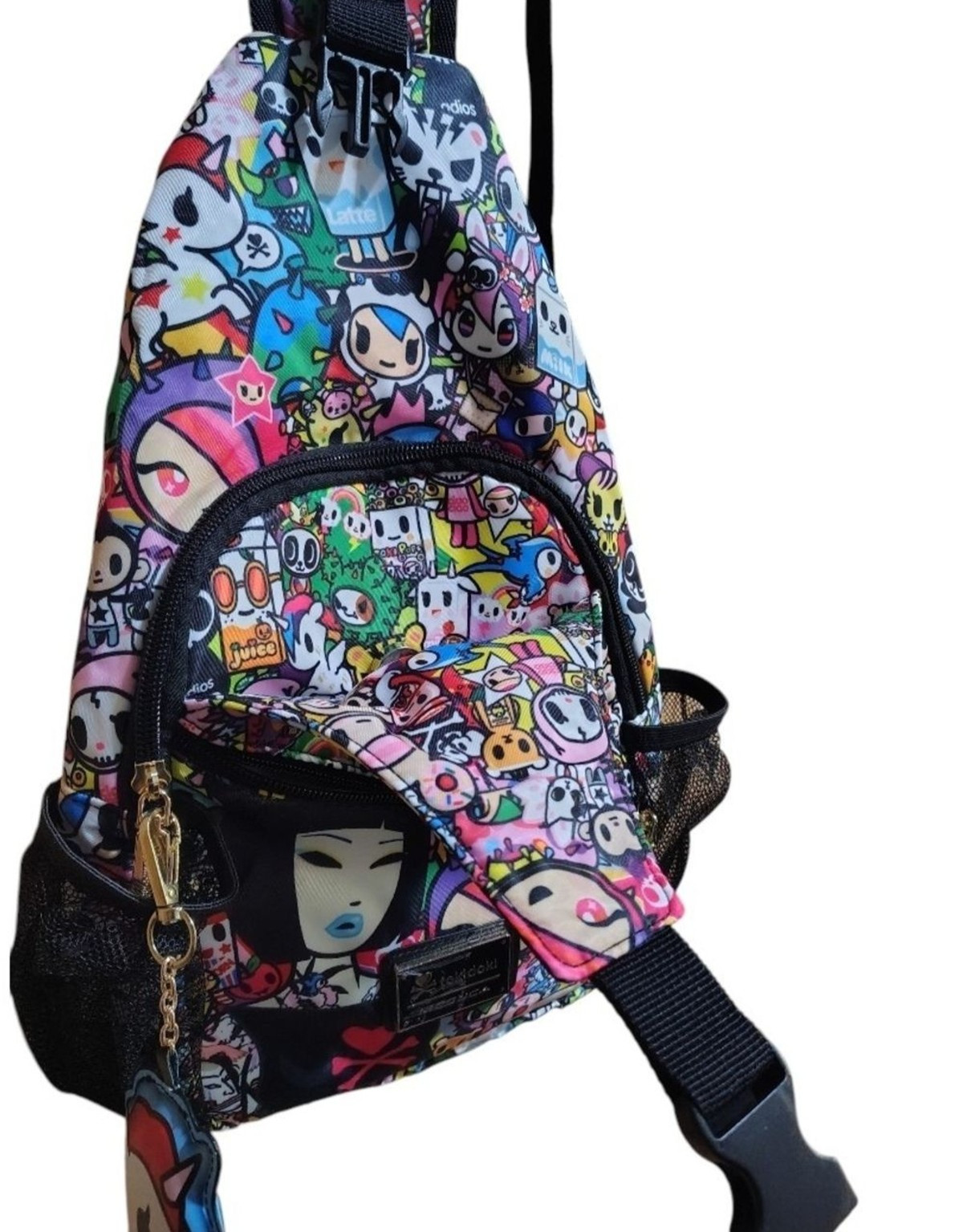 tokidoki Multicolor Character Print Crossbody Sling Bag One Strap Adjustable