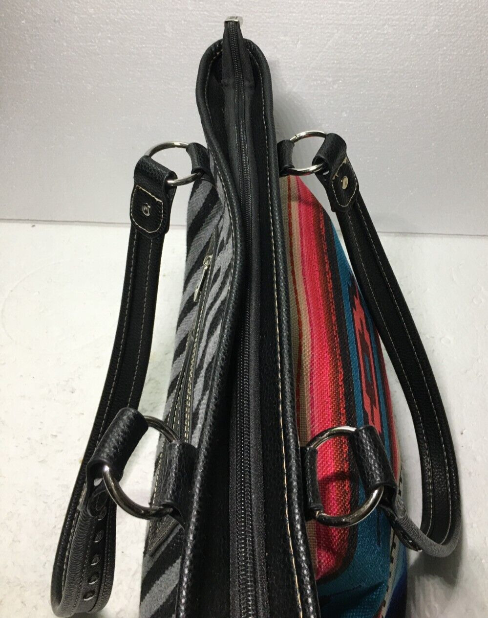 Montana West Shoulder Bag Purse Aztec Print Satchel Studded Handles Unused