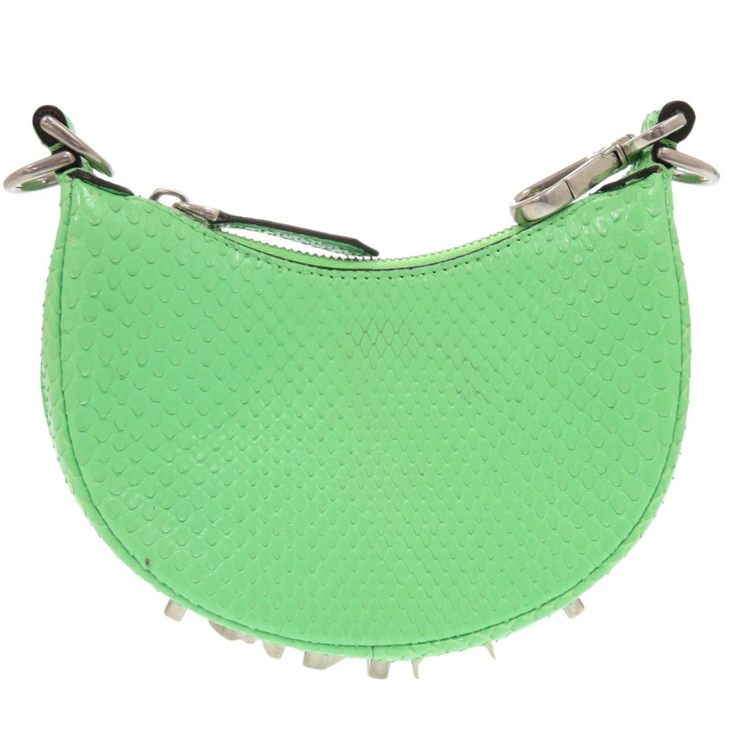 FENDI Nano Fendigraphy 7AS089 Green Mini Hobo Bag w/Dust Bag Used from Japan