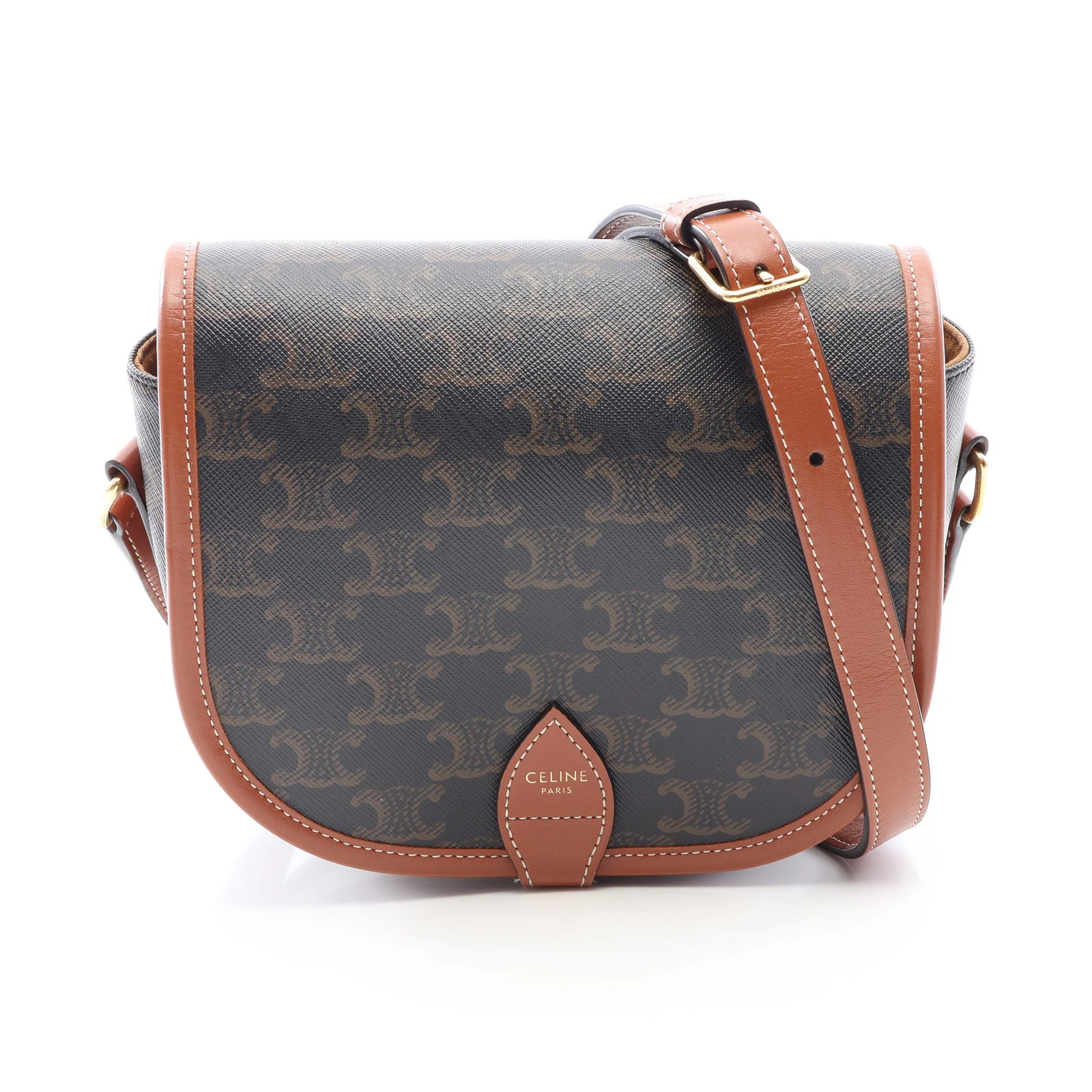 Celine Shoulder Bag Black PVC #RCB13476
