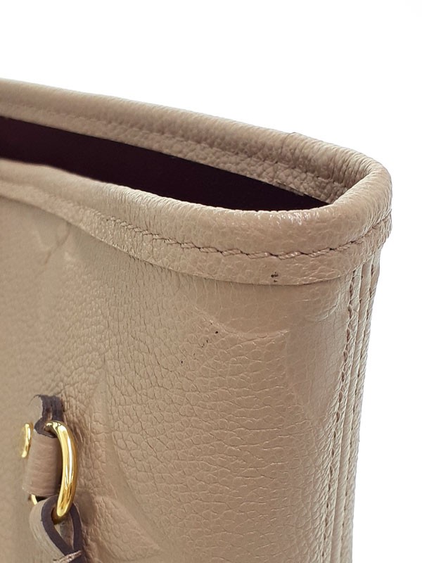 Louis Vuitton Neverfull M45686 Empreinte Leather Gray Tote Bag Women’s #TB2555