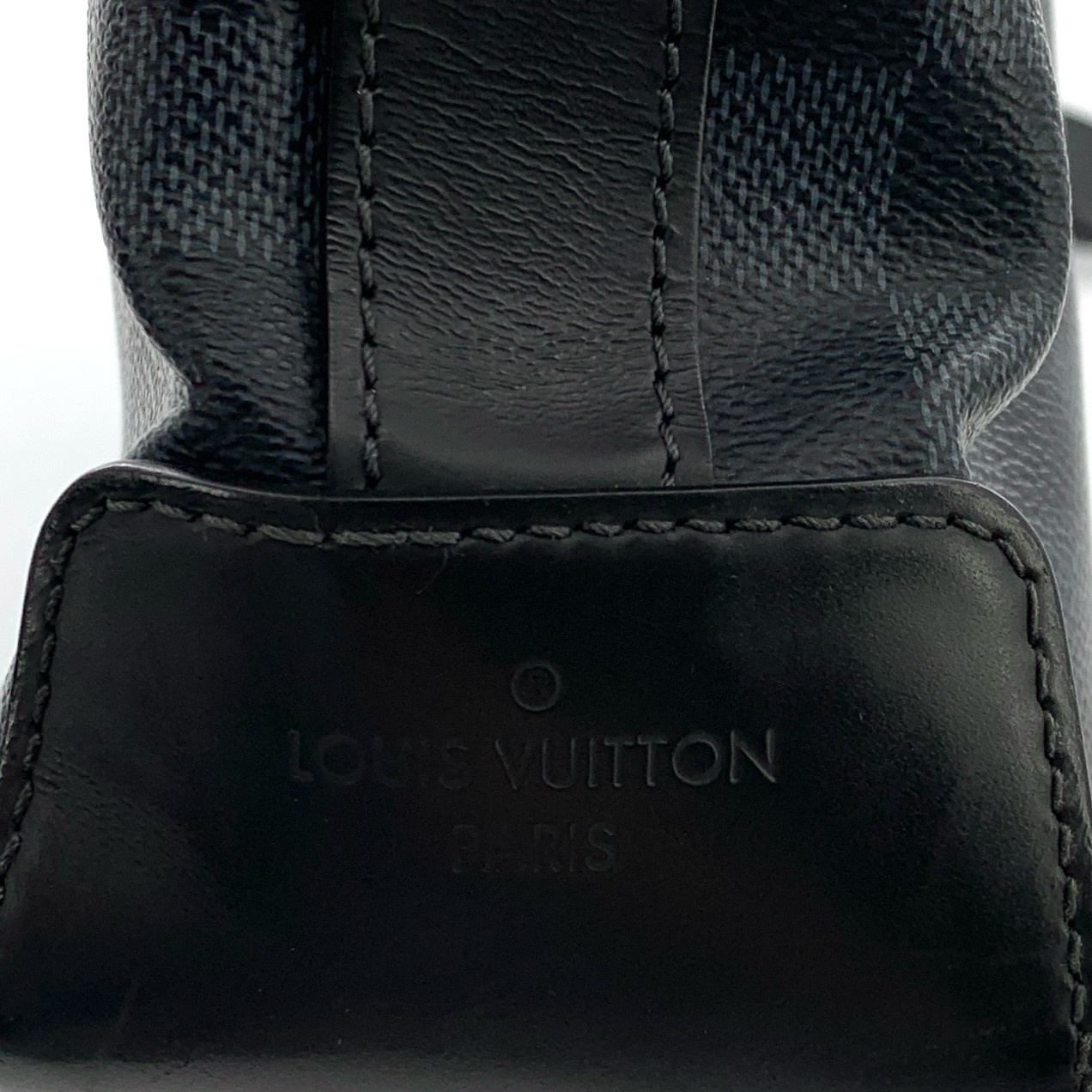 Louis Vuitton N41348 Damier Cobalt Crossbody Bag Navy Blue/Black Canvas Leather