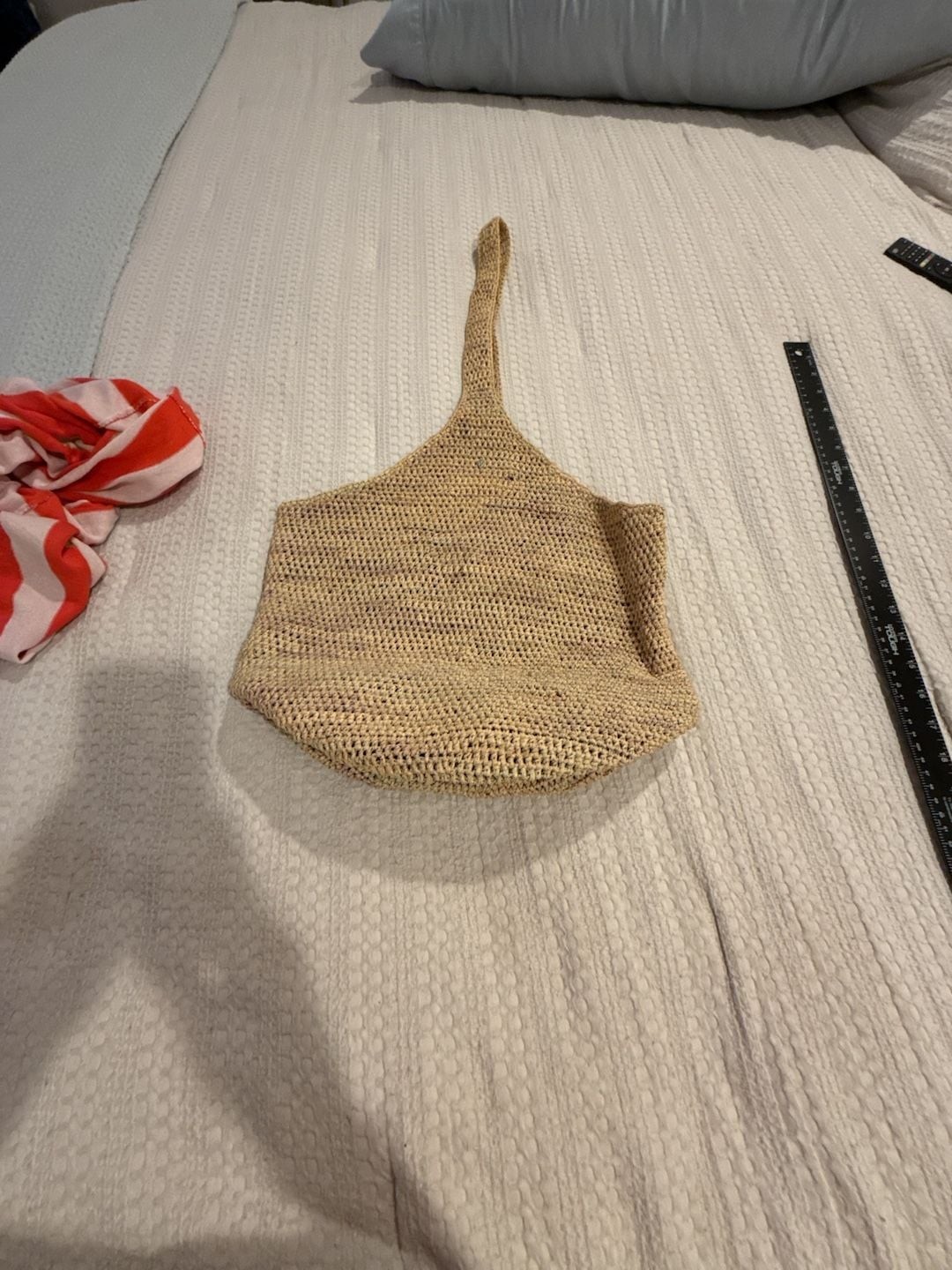 Helen Kaminski Carillo Raffia Crochet Shoulder Bag