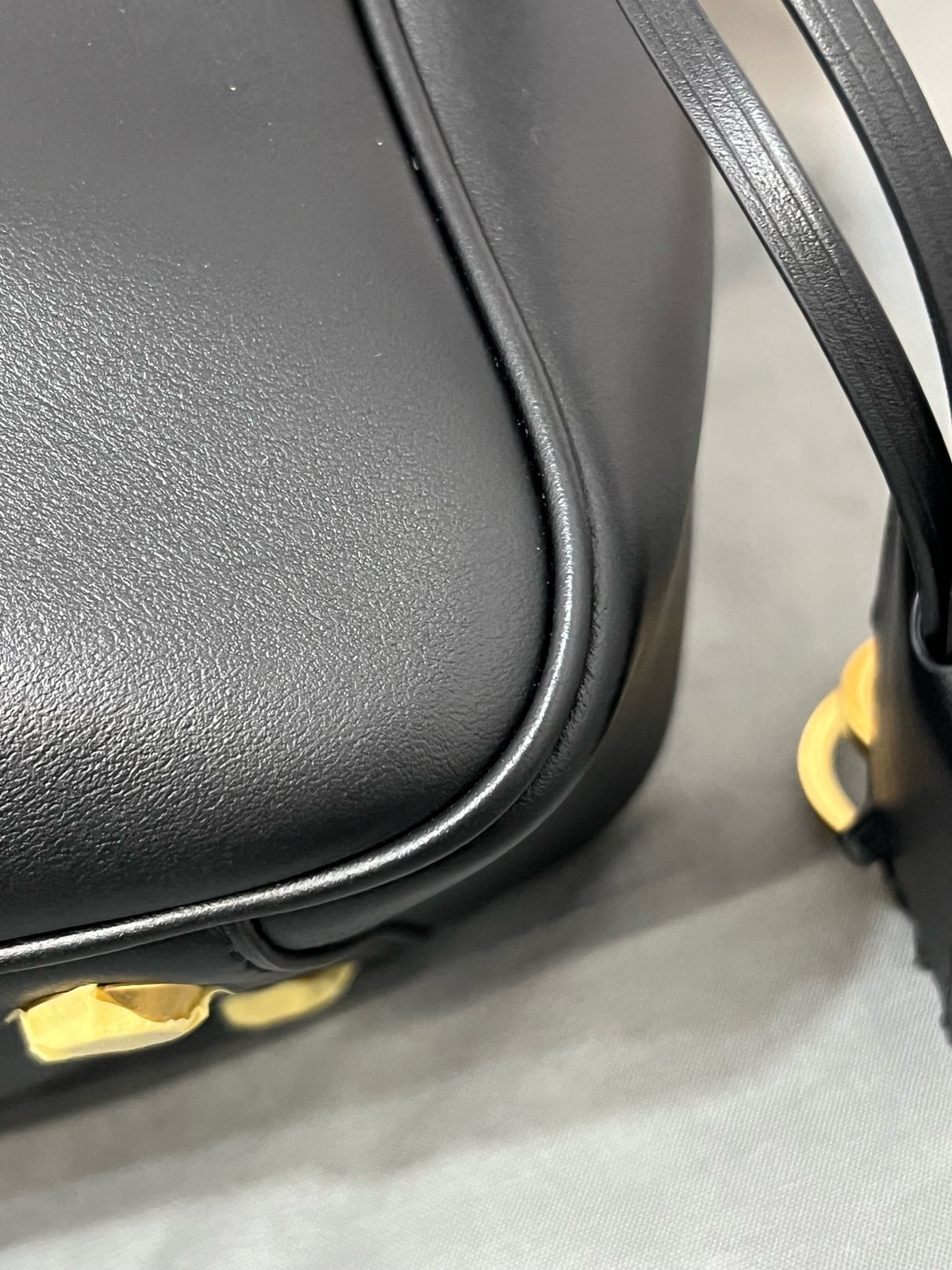 Authentic Hermes Clemence Leather Bucket Bag Black Gold-Tone eBay AG