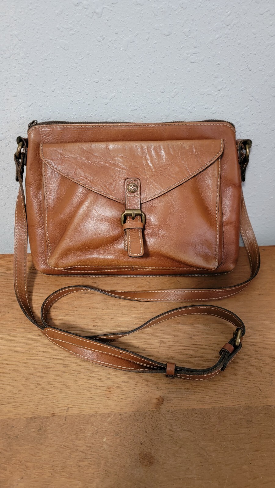 Patricia Nash Purse Kirby Crossbody Bag in Rich Brown