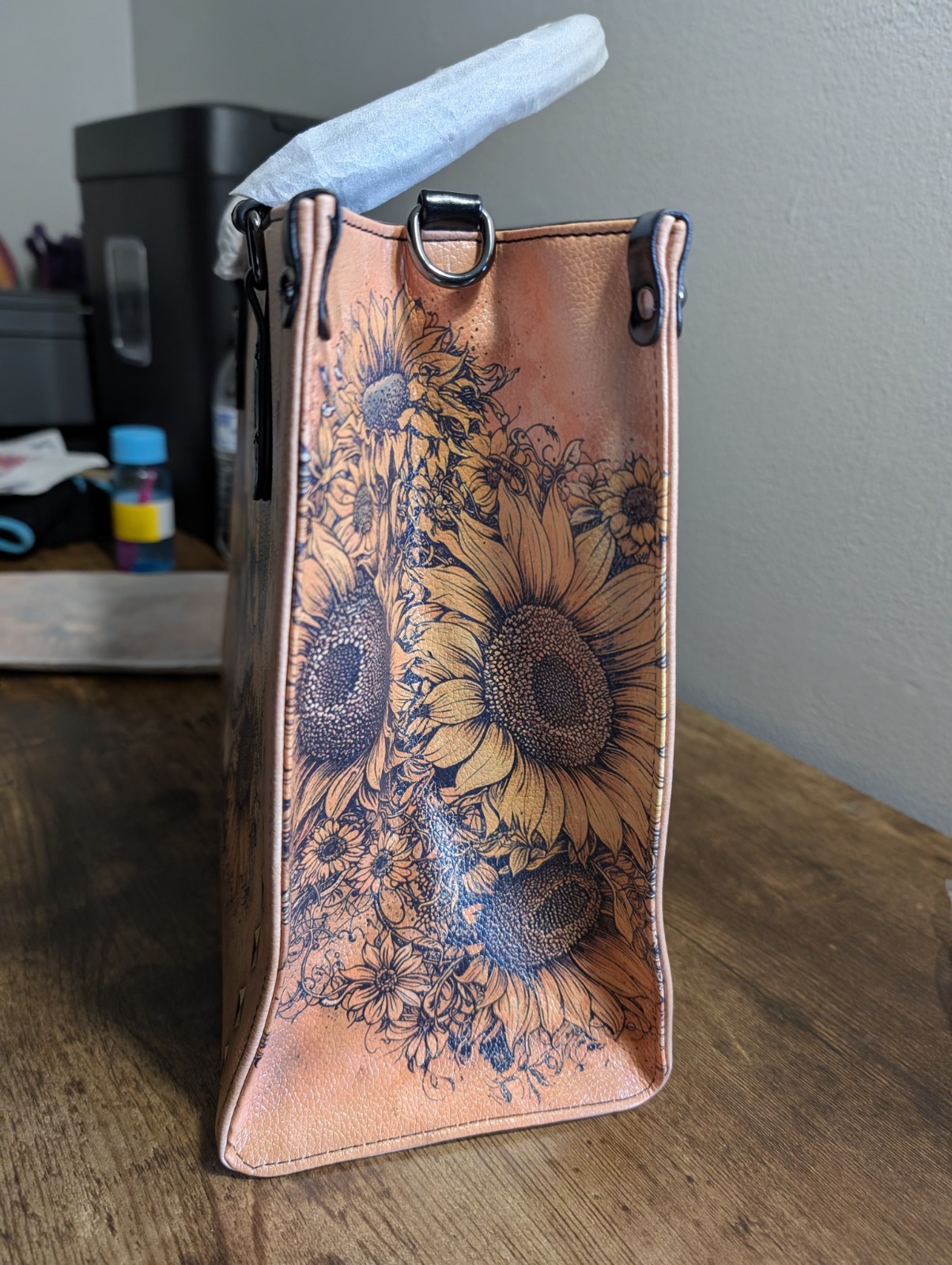 Skullette Exclusive HELLVOID Large Sunflower Skull Purse + Wallet Set