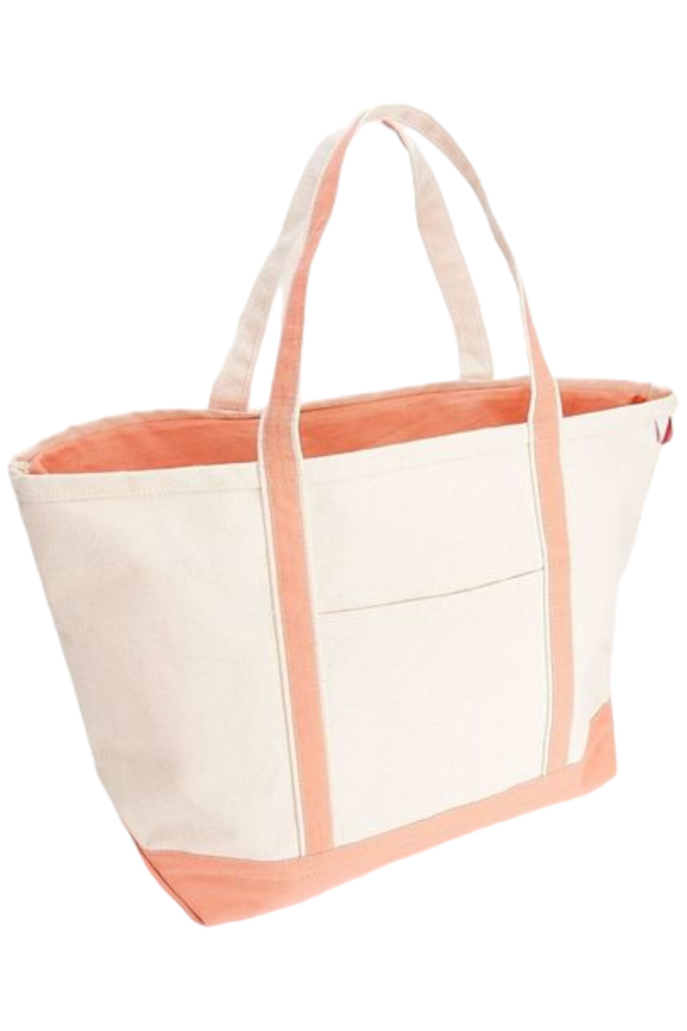 Shorebags Large Canvas Boat Tote Coral