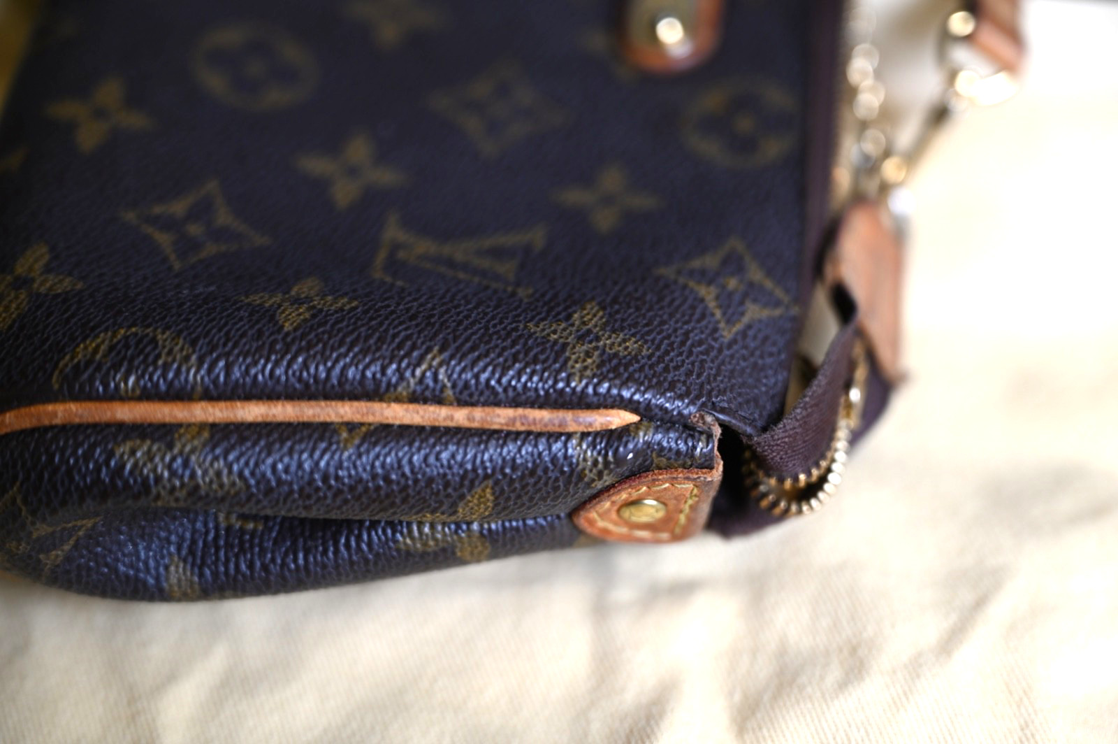 Louis Vuitton Eva Women’s Clutch Monogram Canvas Pochette Crossbody Shoulder Bag