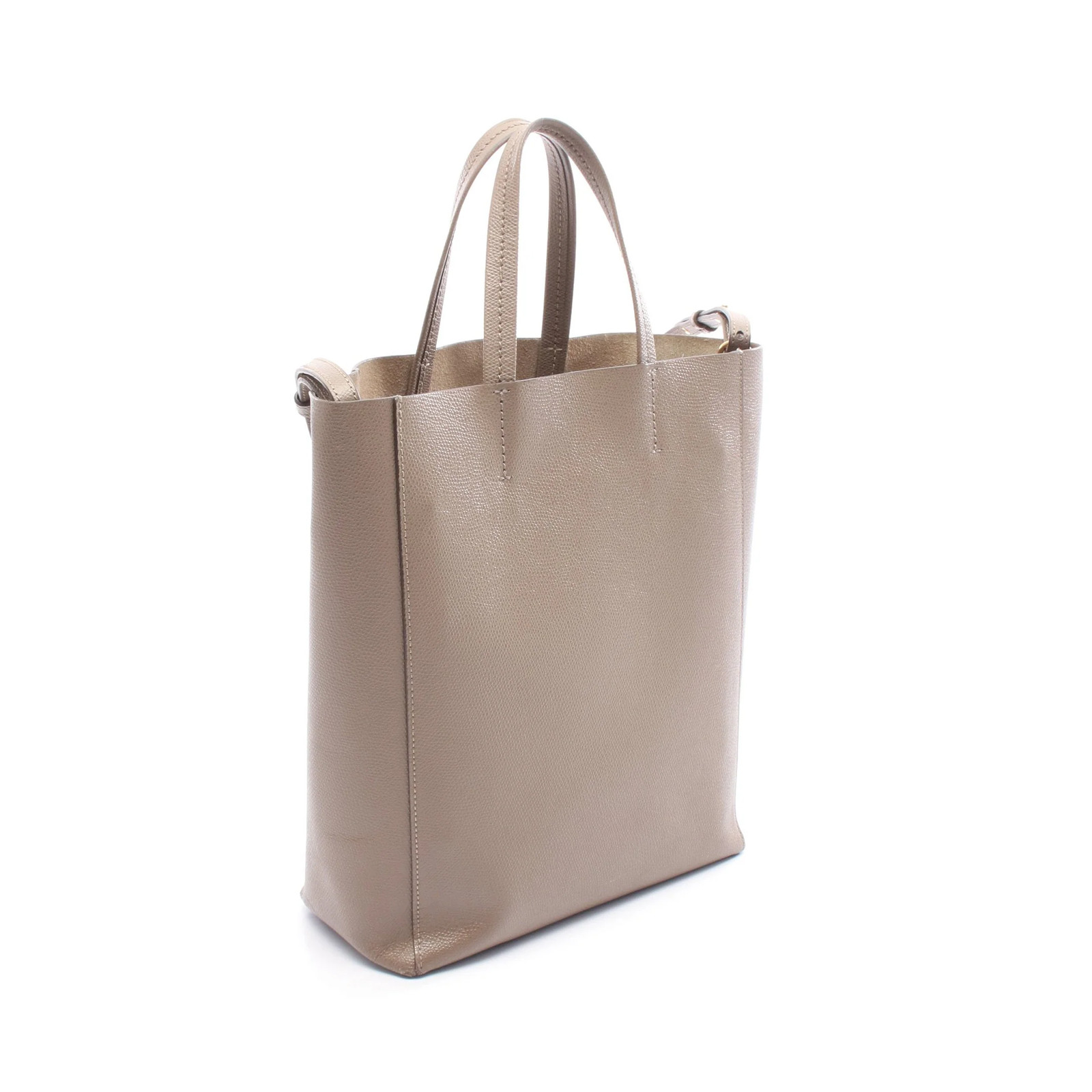Celine Cabas Tote Bag Brown Leather #RCB1365