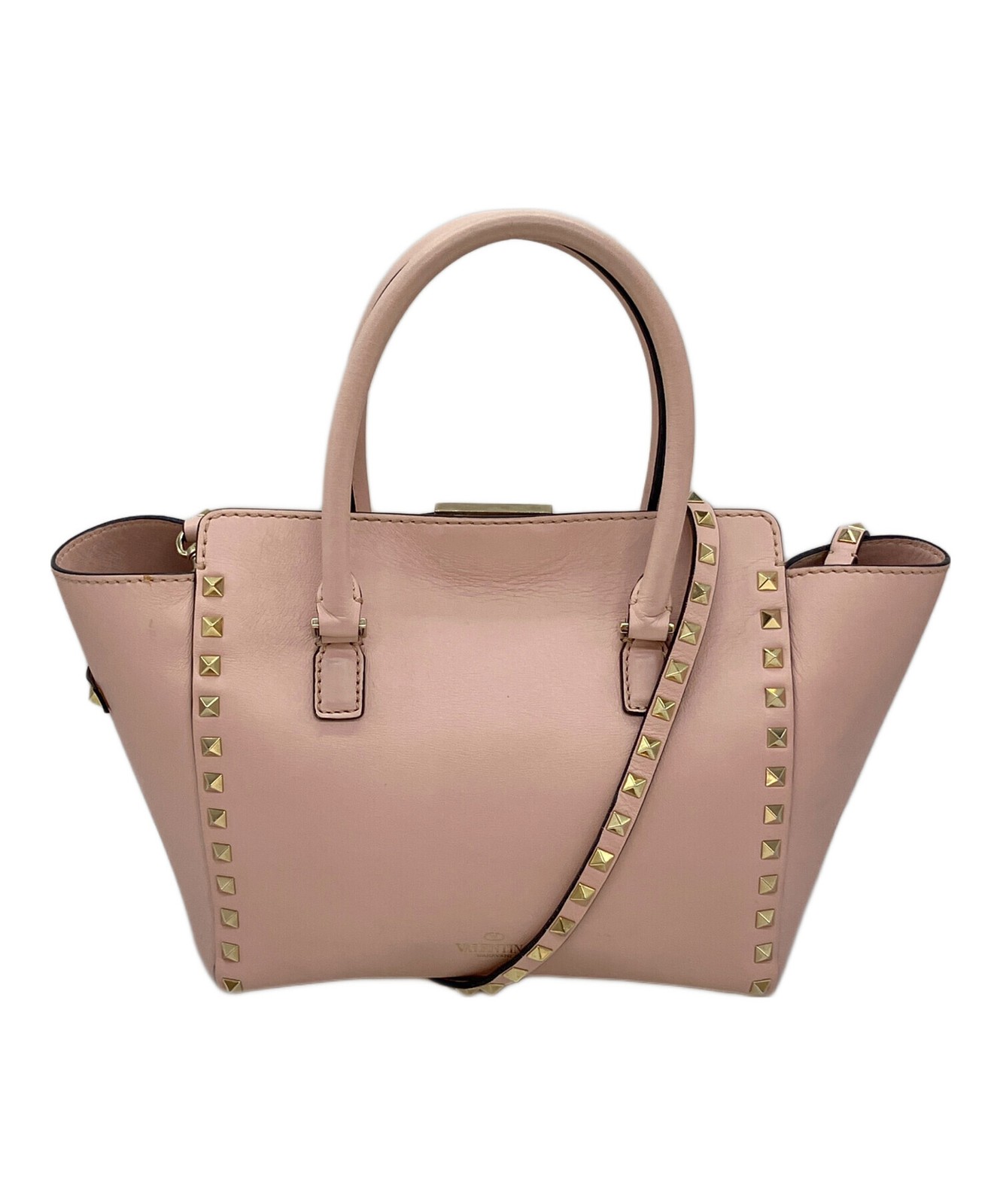 Valentino Lock 2-Way Pink Bag #TFB13330