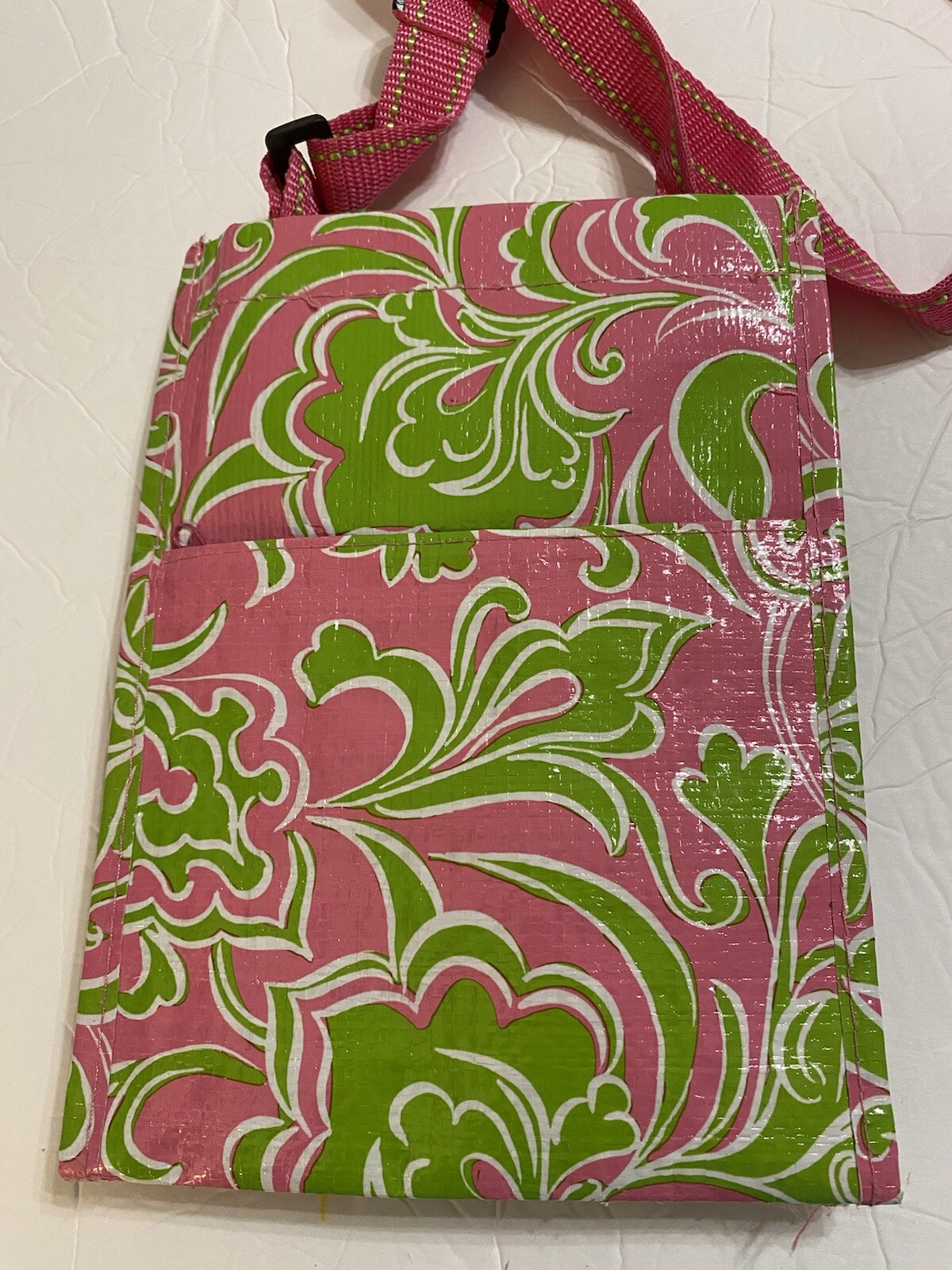 MIXED BAG Designs Pink/Green Paisley Hipster Recycled materials plastic Bag