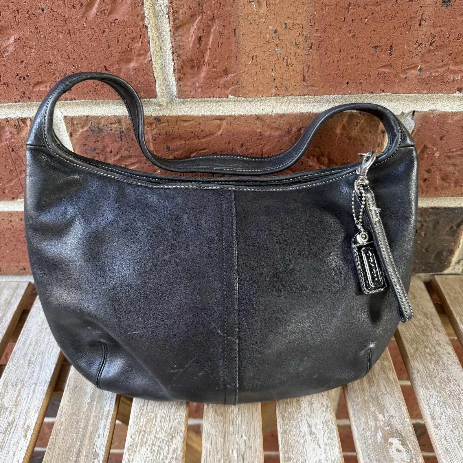 Vintage Coach Black 9219 Y2K Ergo Hobo Bag
