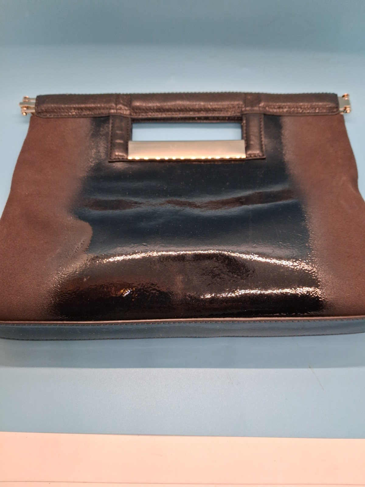 Comeco Pheasant Feather Leather Purse Hinged Opens as Hexagon