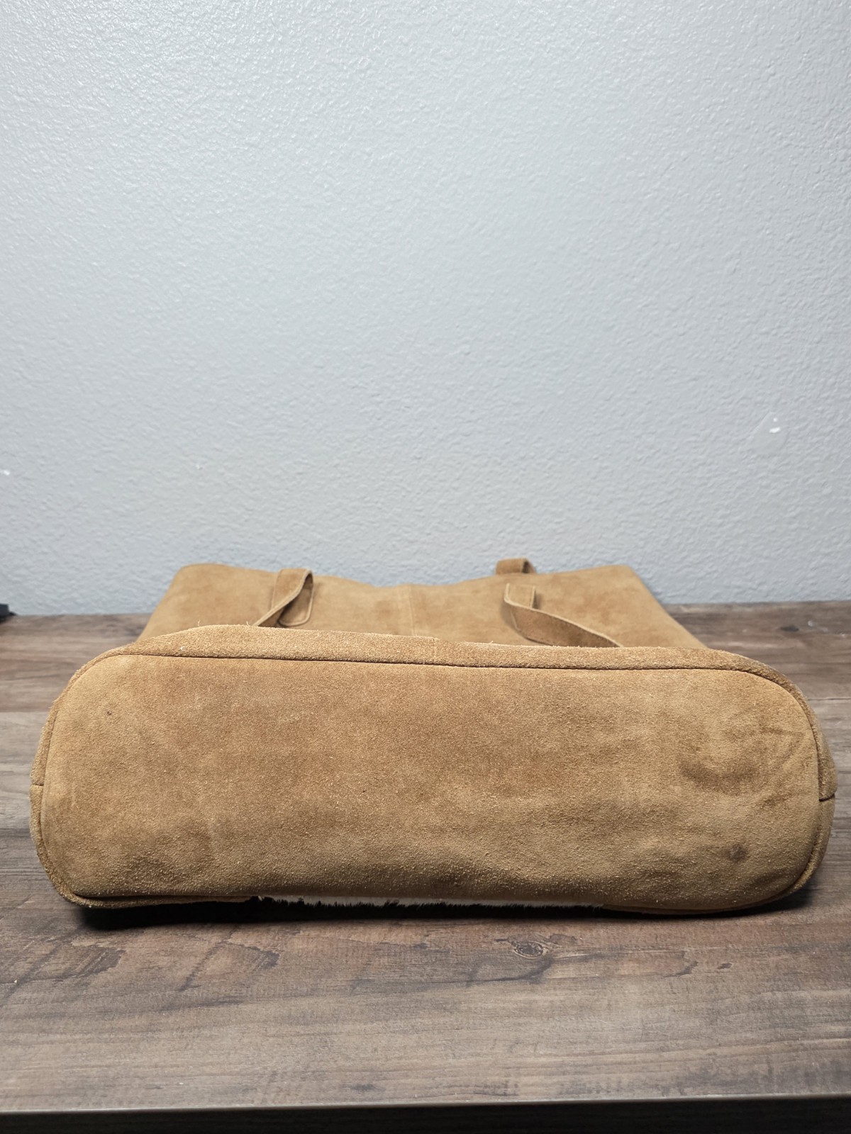 Jane Marie Large Cow Hair On Suede Leather Gold Foil W/ Wallet Set