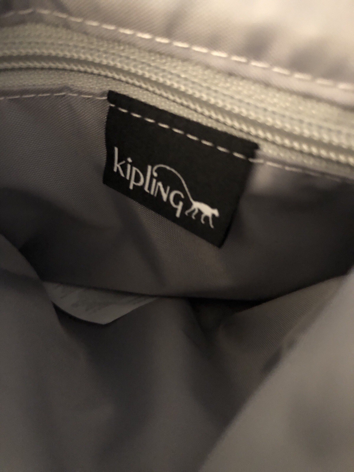 Kipling Keiko Relaxed Grey P Nylon Crossbody Bag + Monkey Key Chain NWT