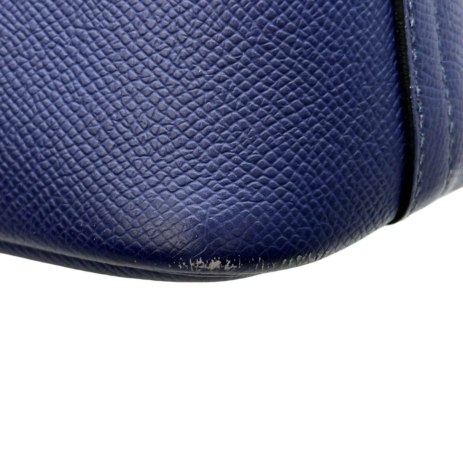 HERMES Bolide 27 Blue Epsom Leather Shoulder Bag #OKB6577