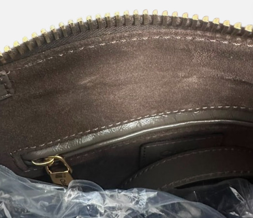 Chloé Women’s Gray Marcie Leather Double Carry Satchel Bag