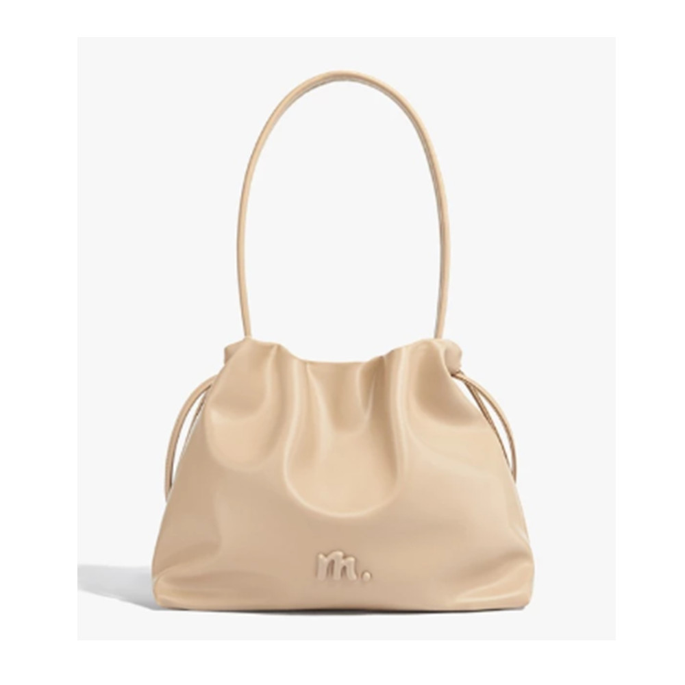 Mossdoom Danica Bag # Apricot Shoulder Handbag Crossbody Bag PU Leather Women