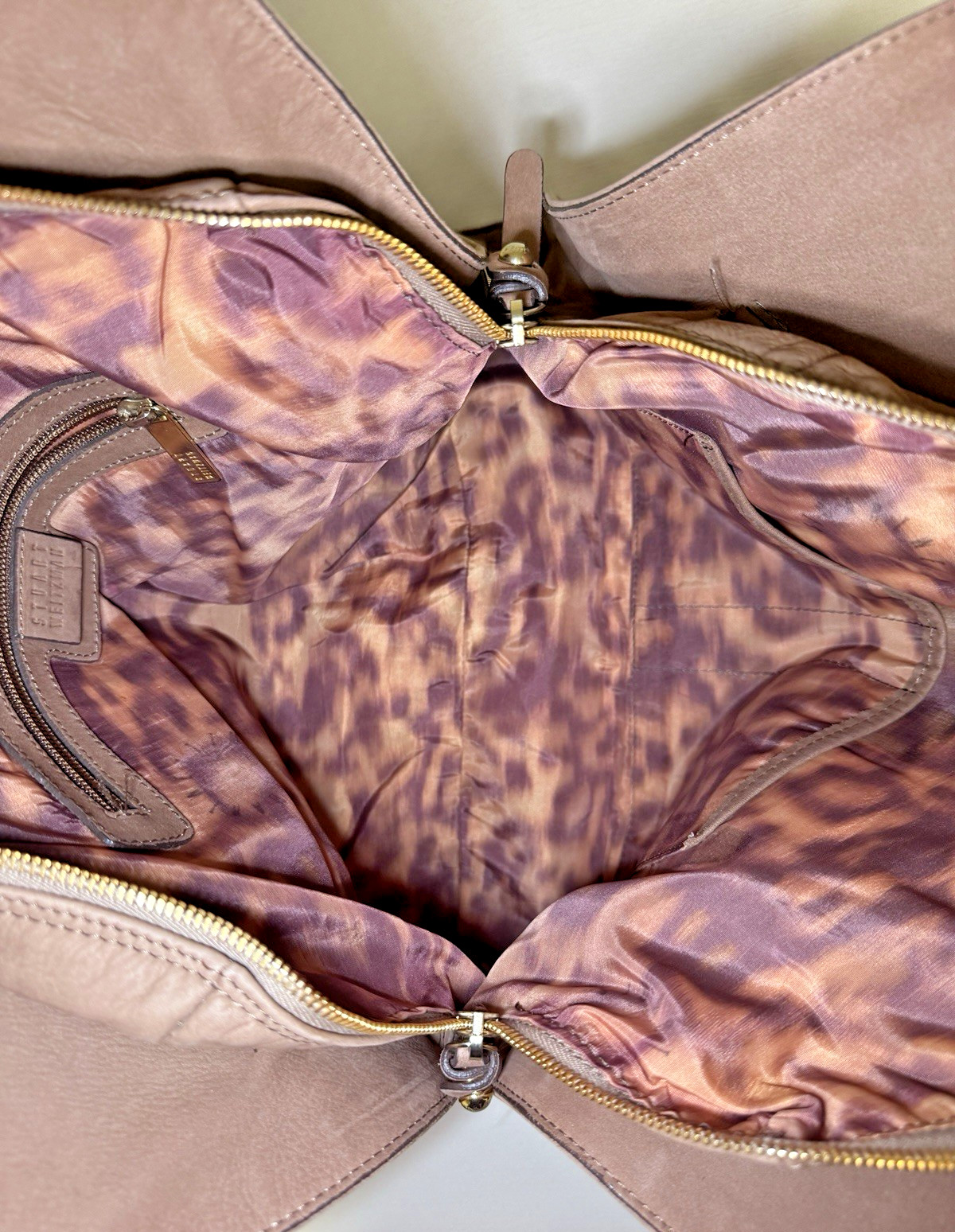 Stuart Weitzman Brown Suede Woven Hobo Bag Shoulder