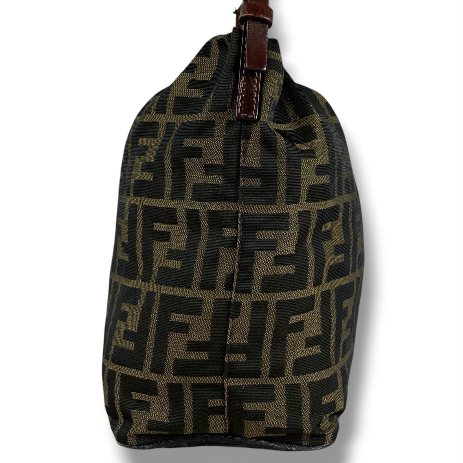 FENDI fendi Zucca FF Handbag One-Shoulder Bag Canvas Brown Logo Vintage y2k