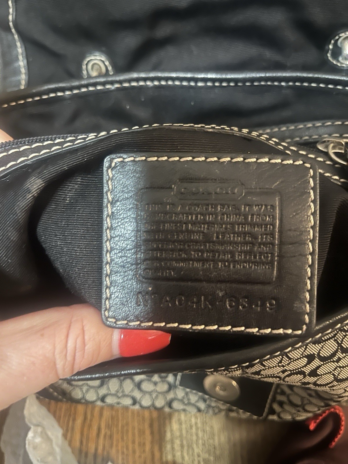 Coach Soho Minisignature Flap Style Number 6349.