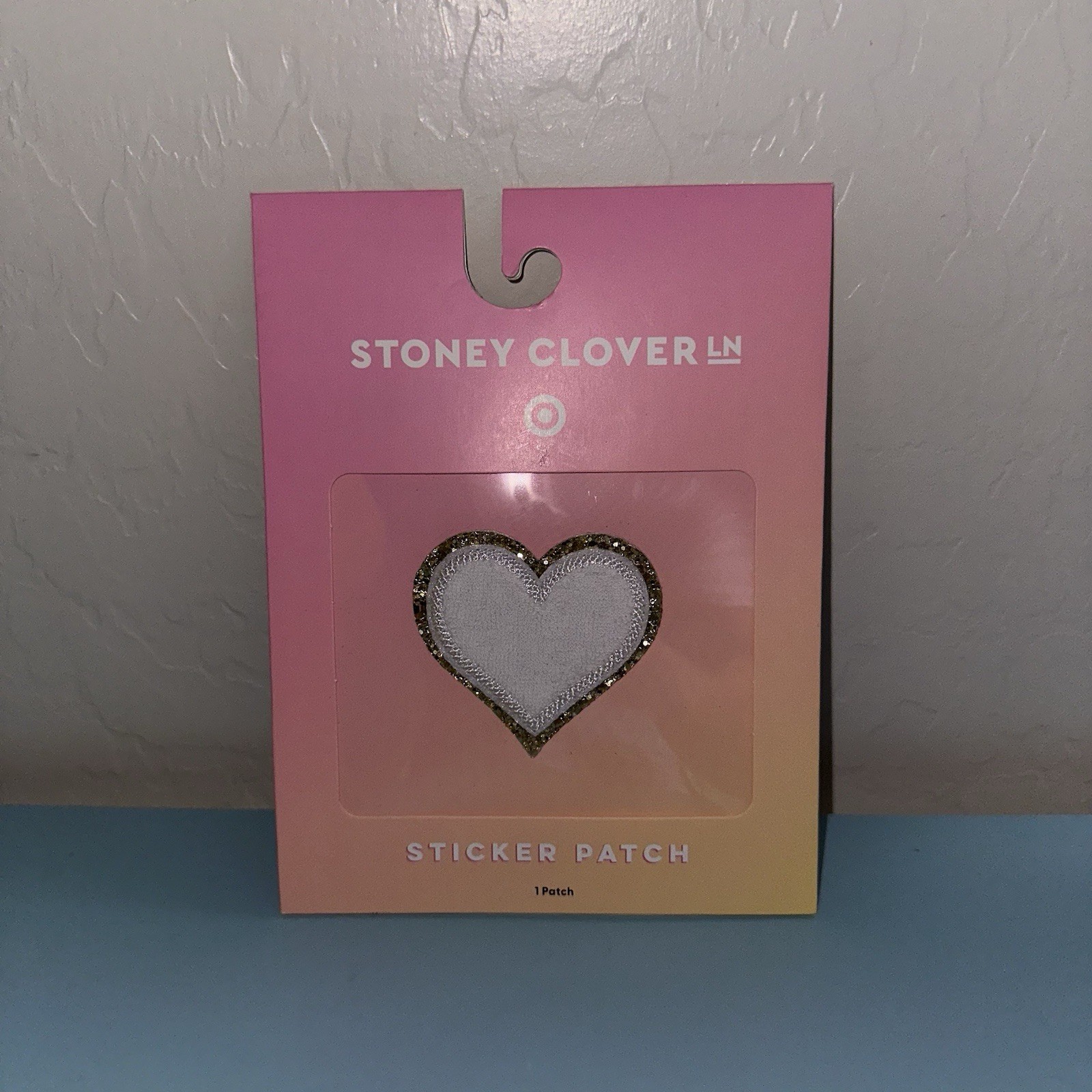Stoney Clover Lane x Target WHITE GOLD HEART Patch Sticker Brand New