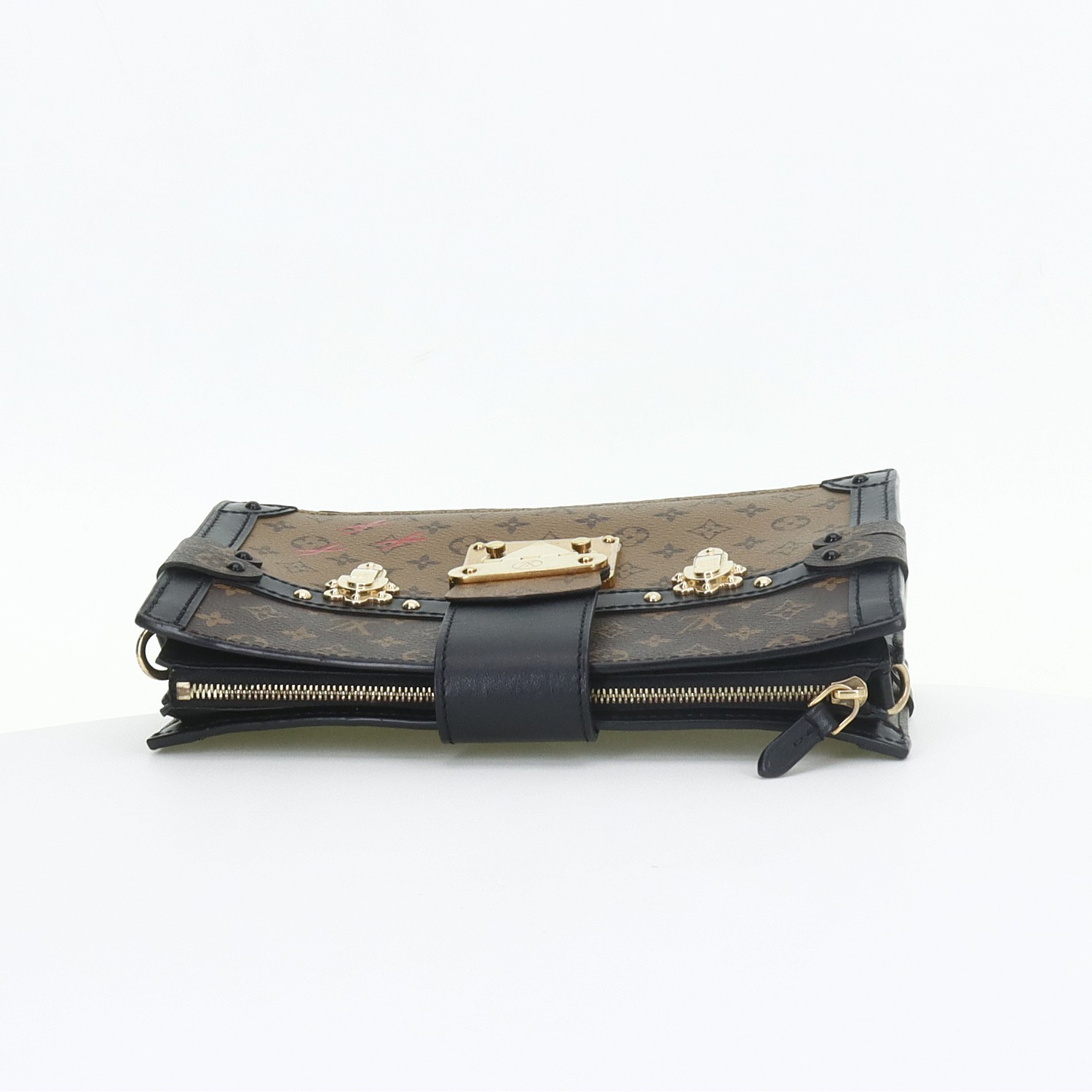 LOUIS VUITTON Trunk Clutch Monogram print Soft box‑shaped mini Shoulder bag