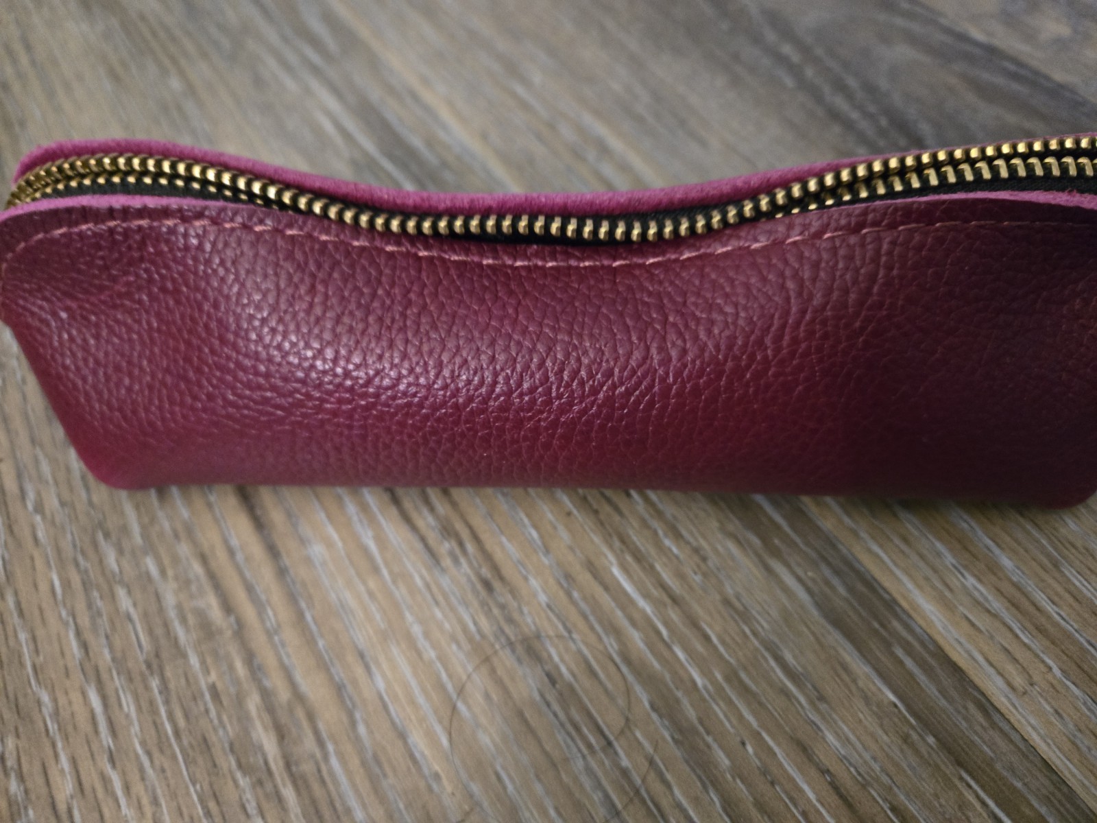 New Premium Portland Leather Goods PLG Sidekick Pouch Orchid dark magenta pebble