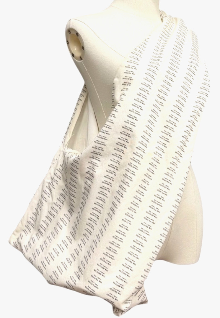 Maison Margiela Archive Tote Early 2000s Text Print Canvas Rare Bag