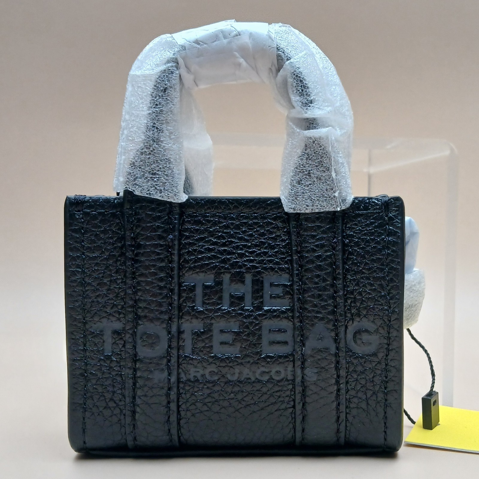 Marc Jacobs Nano Tote Bag Black Leather Mini Crossbody Purse NWT (AUTHENTIC)