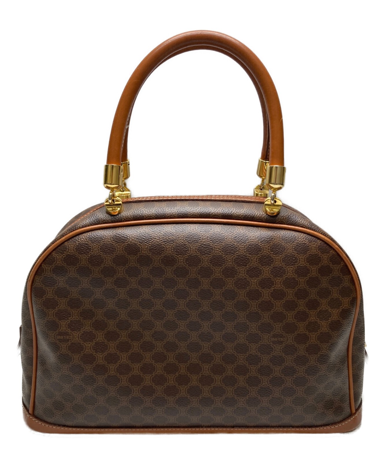 CELINE Macadam Handbag Brown Women’s Pre-owned MC96 Japan F/S USED