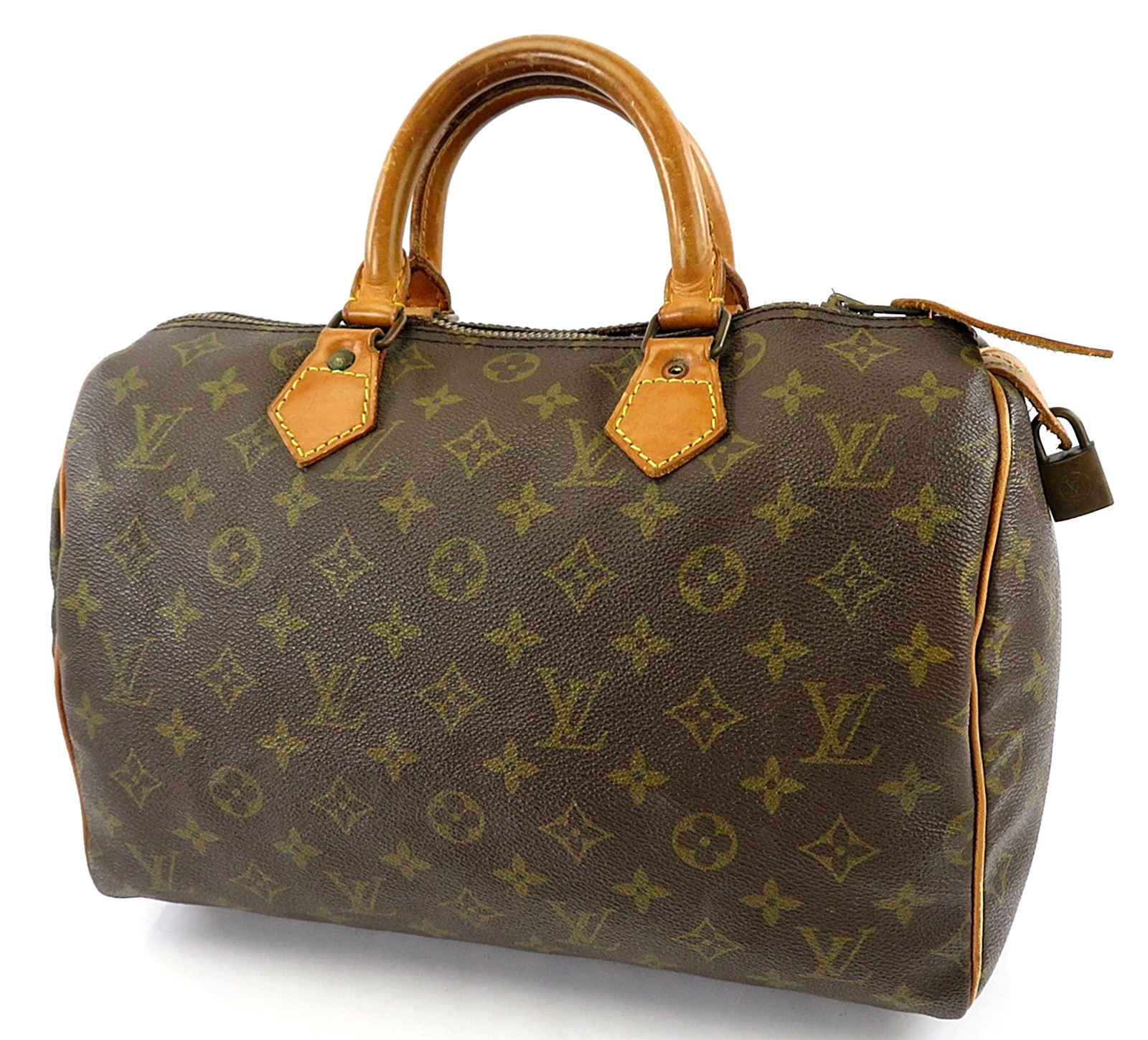 Authentic LOUIS VUITTON Speedy 30 Monogram Boston Handbag Purse #63673