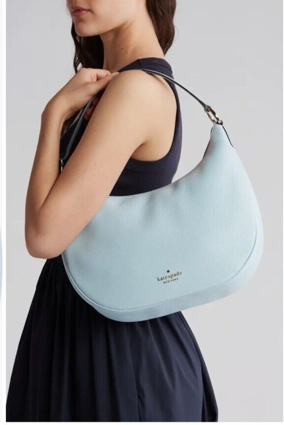 NWT Kate Spade Weston Leather Shoulder Bag K8453 FROSTY SKY $399