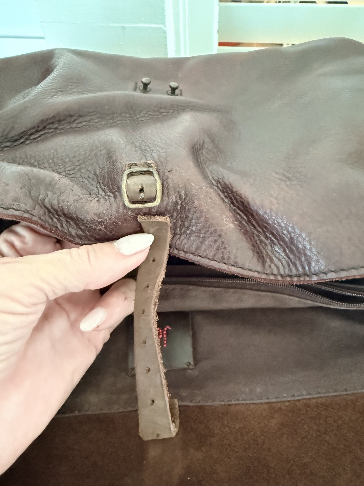 Custom Artisanal Brown Leather Convertible Bag 3-in-1 Backpack Crossbody Satchel