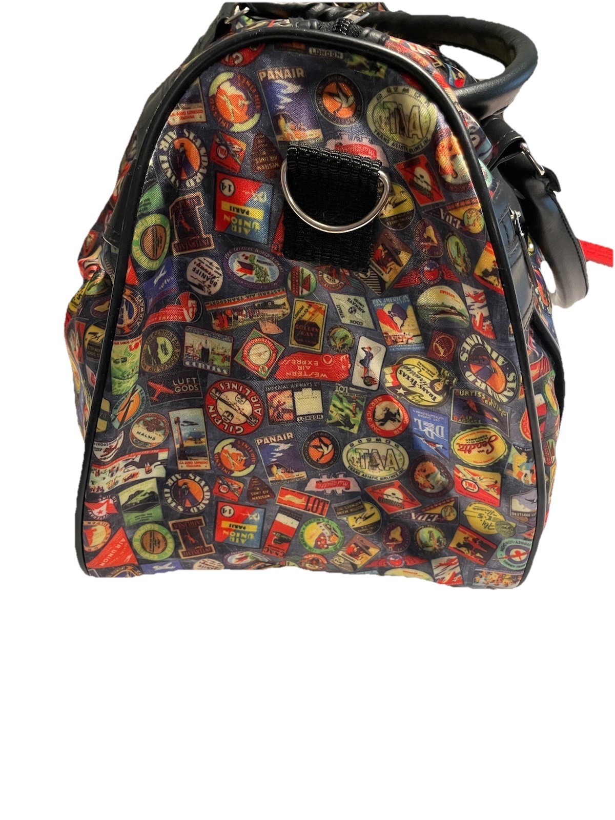 Vtg Sydney To Go Travel Bag, By Sidney Love Y2K Travel Theme *No Shoulder Strap