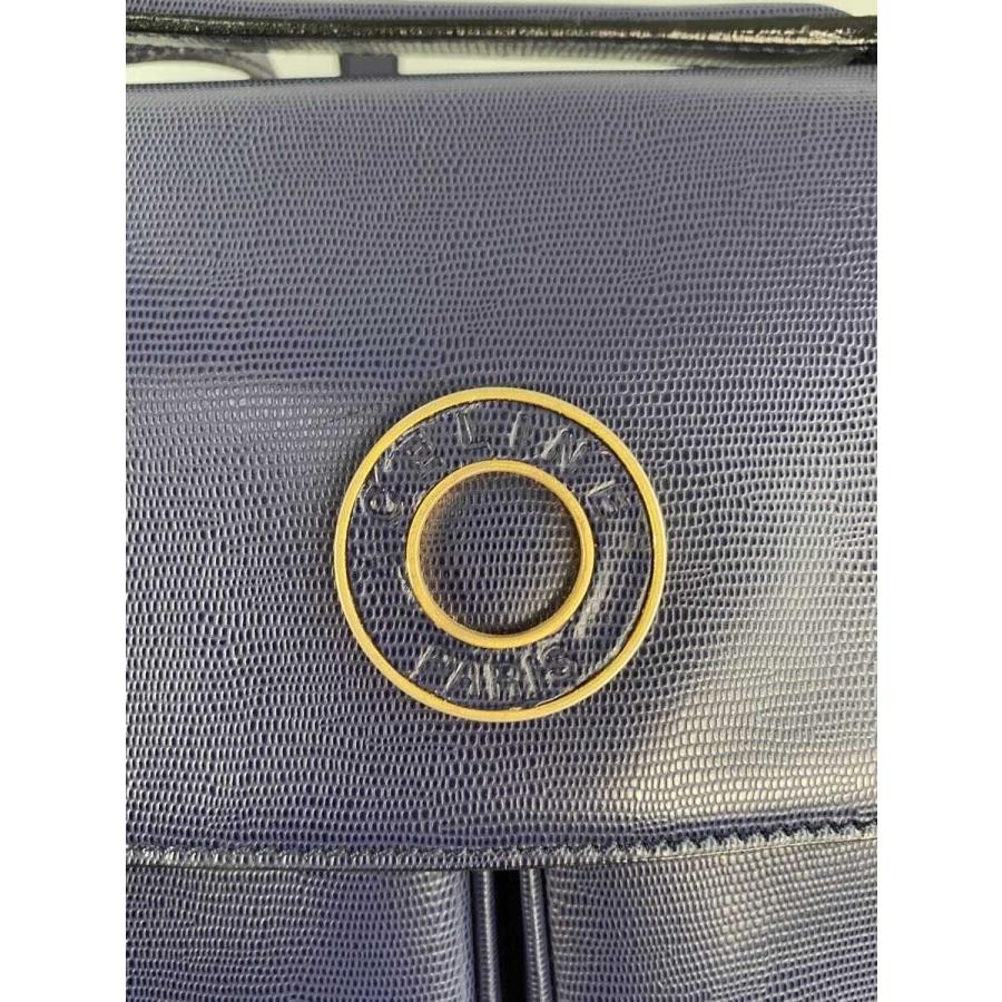CELINE Shoulder Bag: Navy Leather W27.5H22.5D7.5cm;