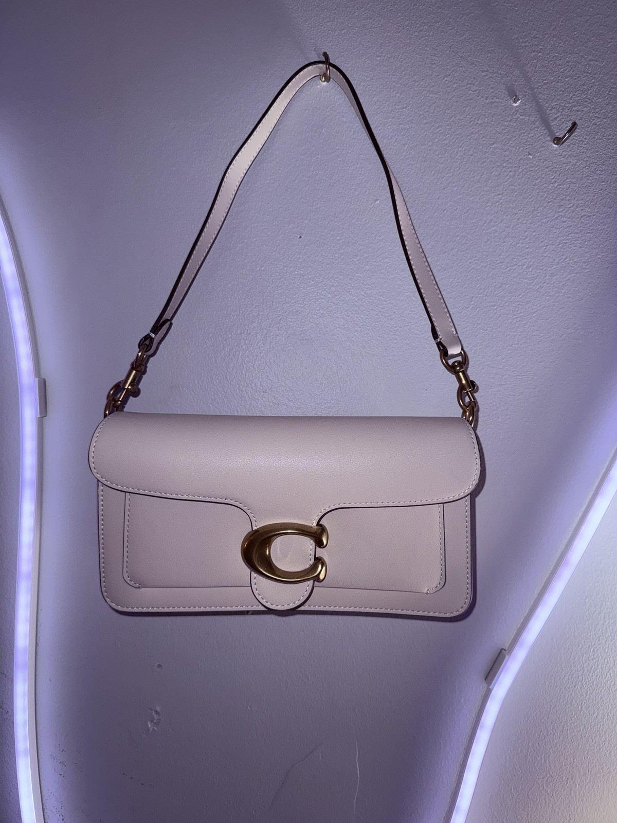 Coach Tabby 26 Large Shoulder Bag Hand Bag BNWT Dust Bag White Gold