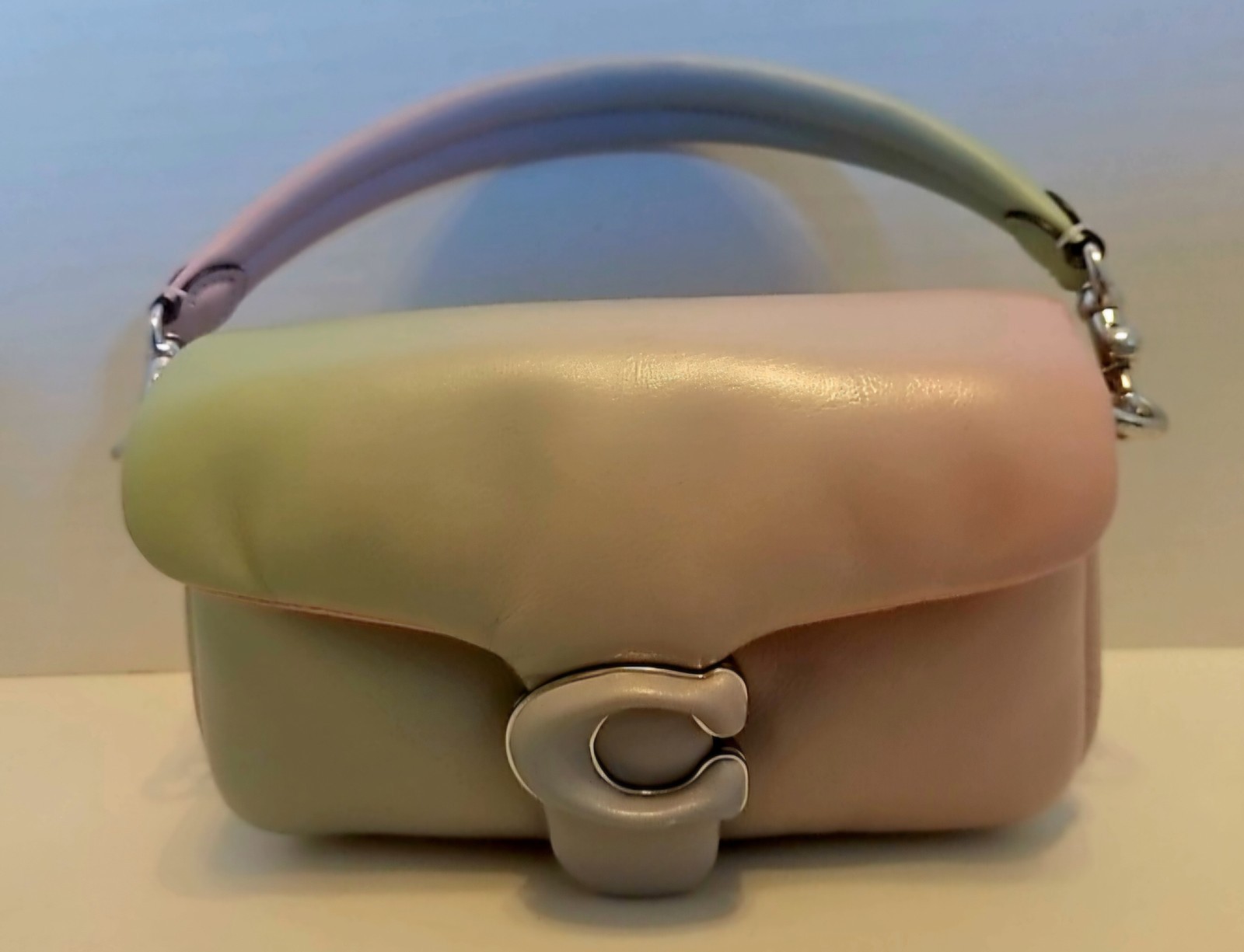 Coach Pillow Tabby 18 Purse Nappa Leather Ombre Multicolor SMALL CA084 NWOT