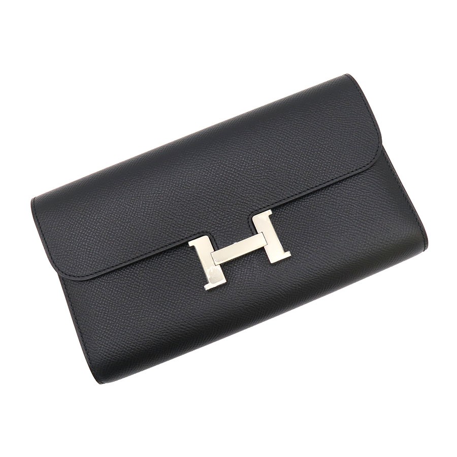 Hermes Constance Long Epsom Black Bag 2014 R Stamp #SAB16994